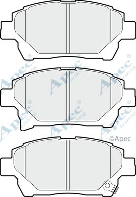 APEC BRAKING Комплект тормозных колодок, дисковый тормоз PAD1722